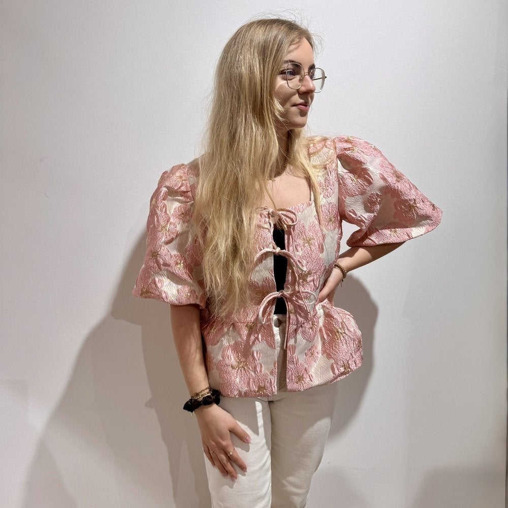 EF Bluse kurz Stickerei