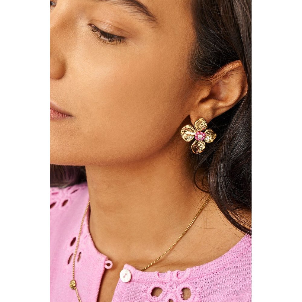 MJ Ohrring Statement Botanical Blume