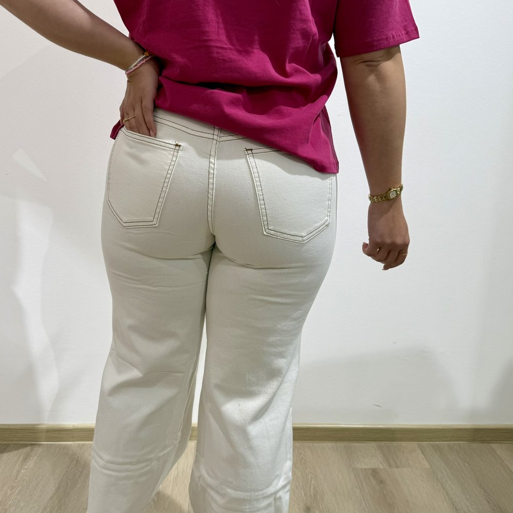 EF Jeans Extra Tall Straight Leg White
