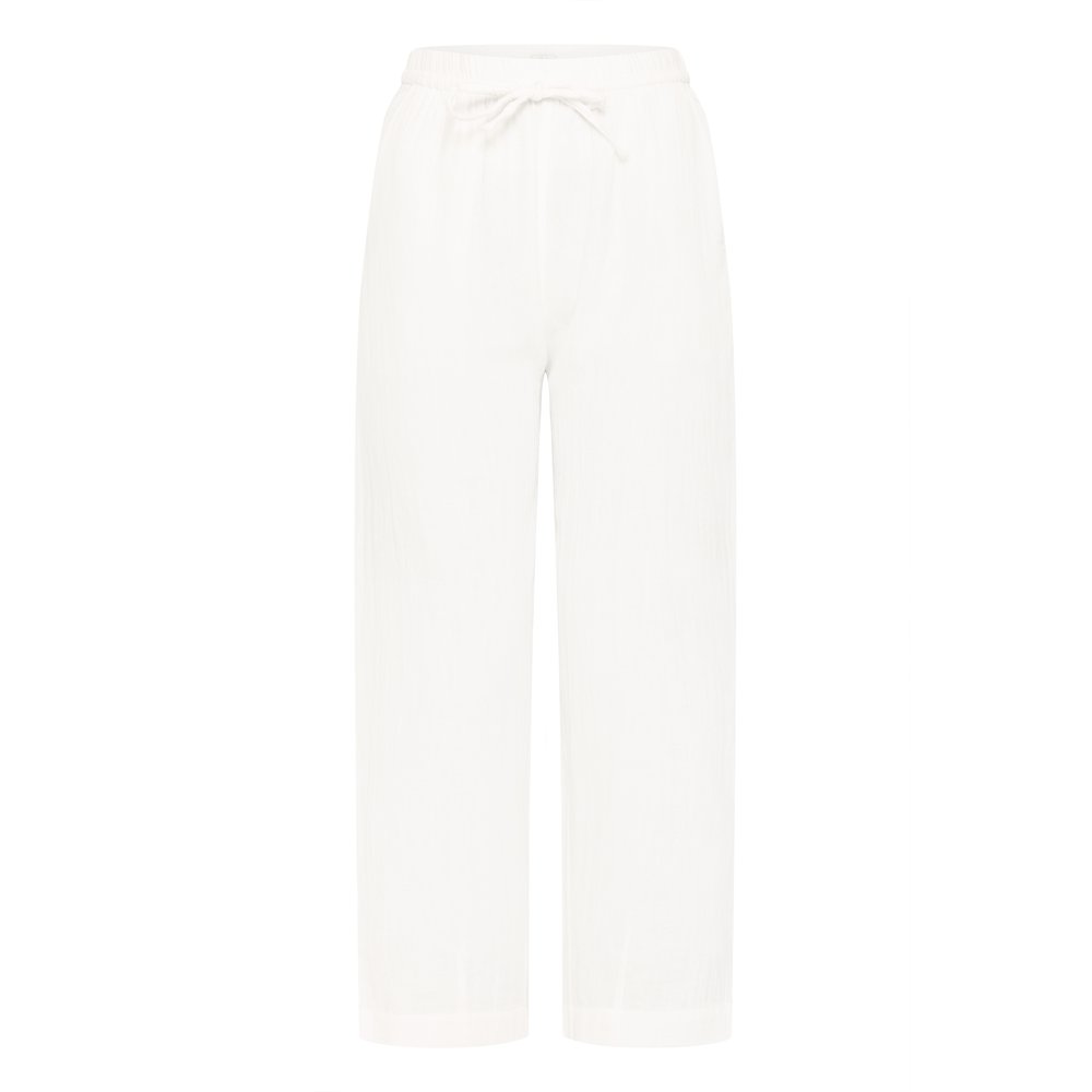 IAFOXA Barrel Stoffhose weiß
