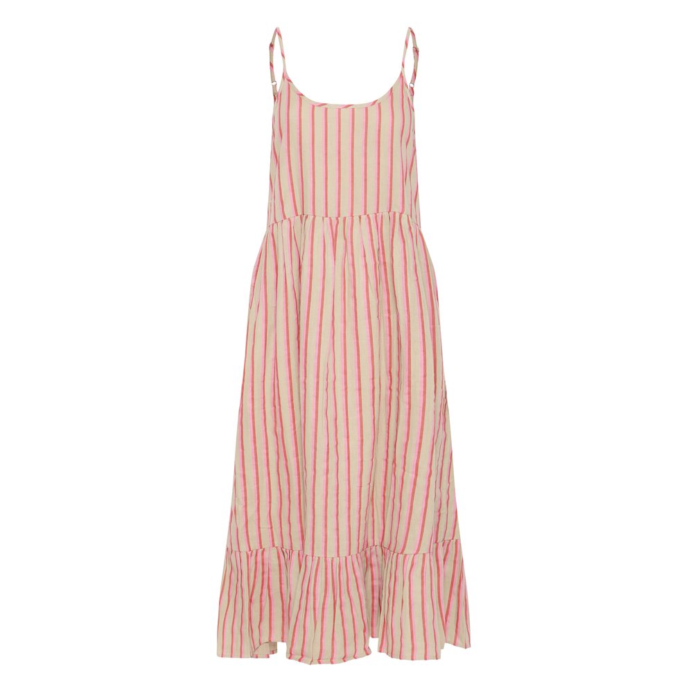 IAFOXA Kleid Midi gestreift