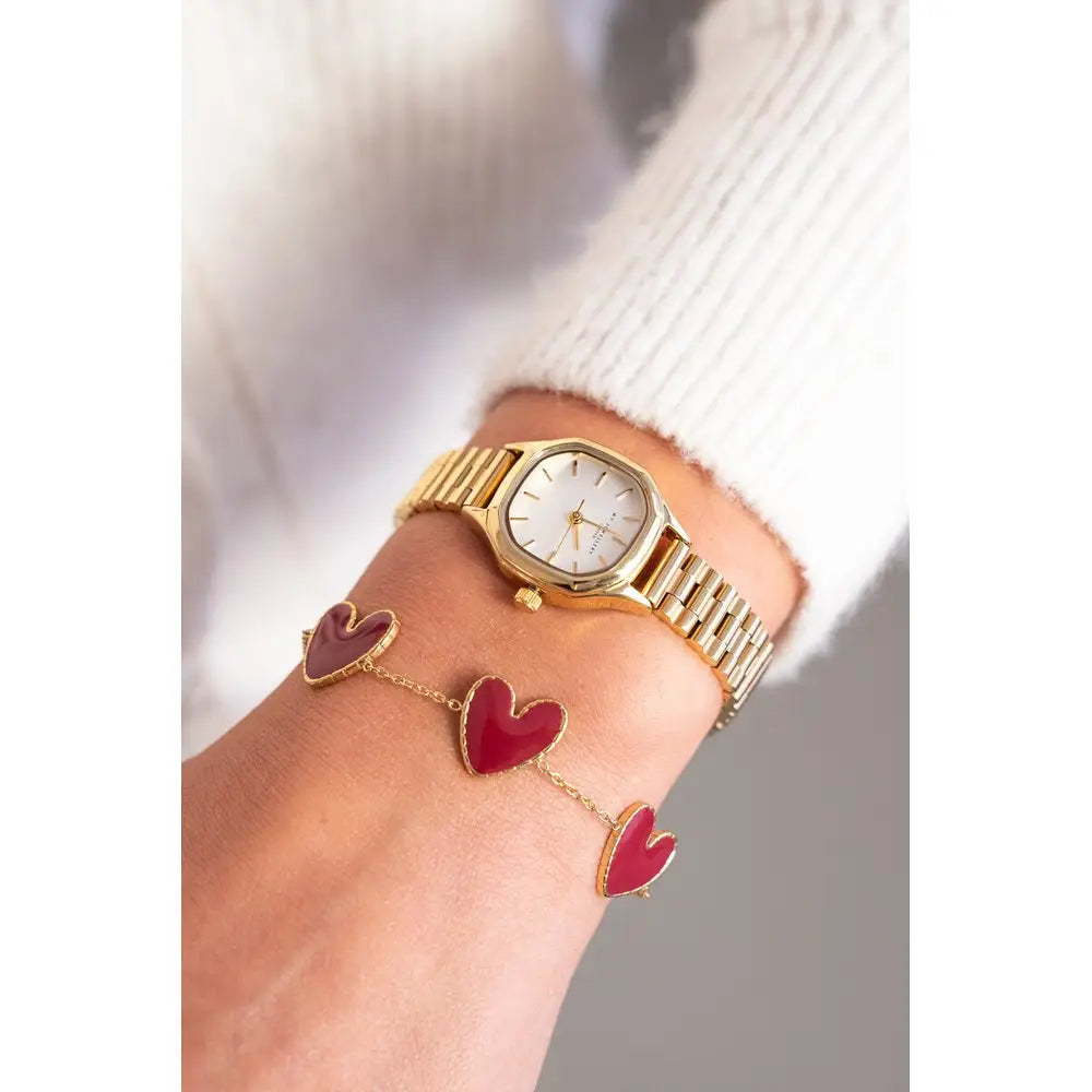 MJ Armband burgunder Herz - Estiique Boutique