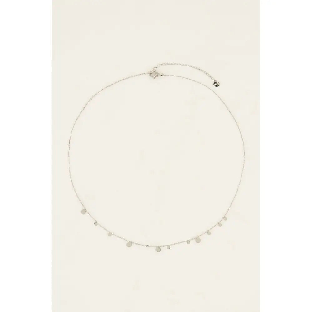 MJ Kette silber kleine Münzen - Estiique Boutique