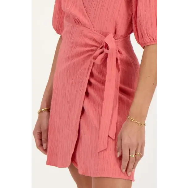 MJ Kleid wrap dress short sleeve - Estiique Boutique