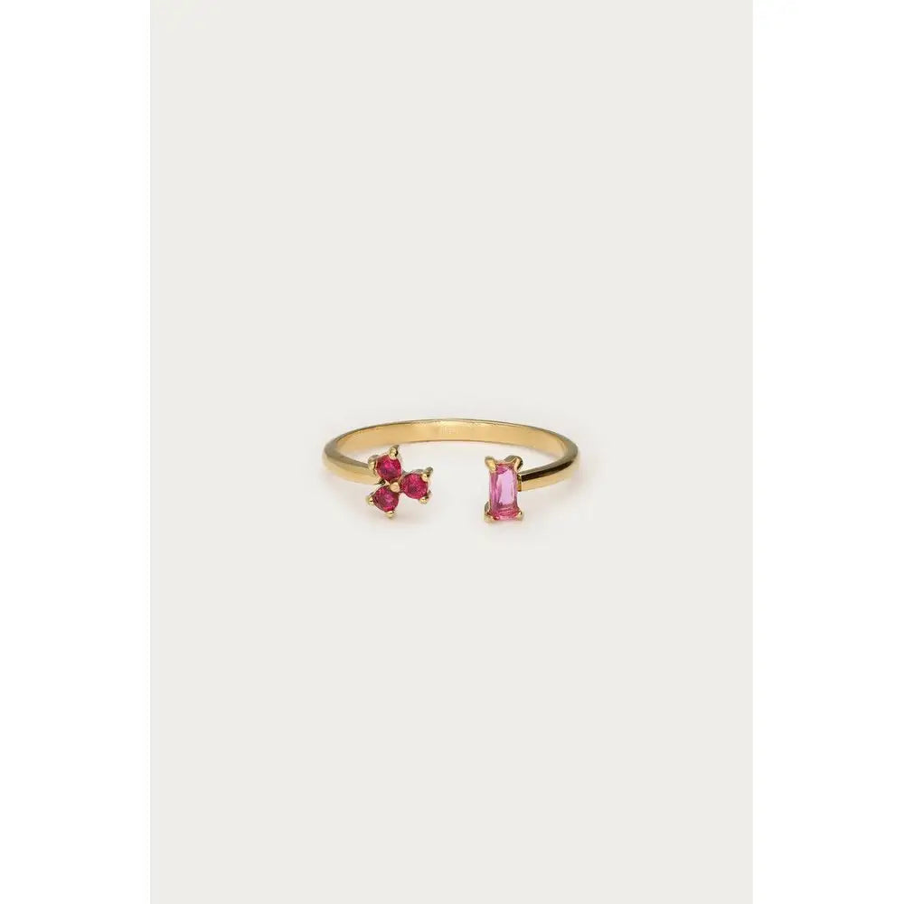 MJ Ring rosa Strasssteine - Ring