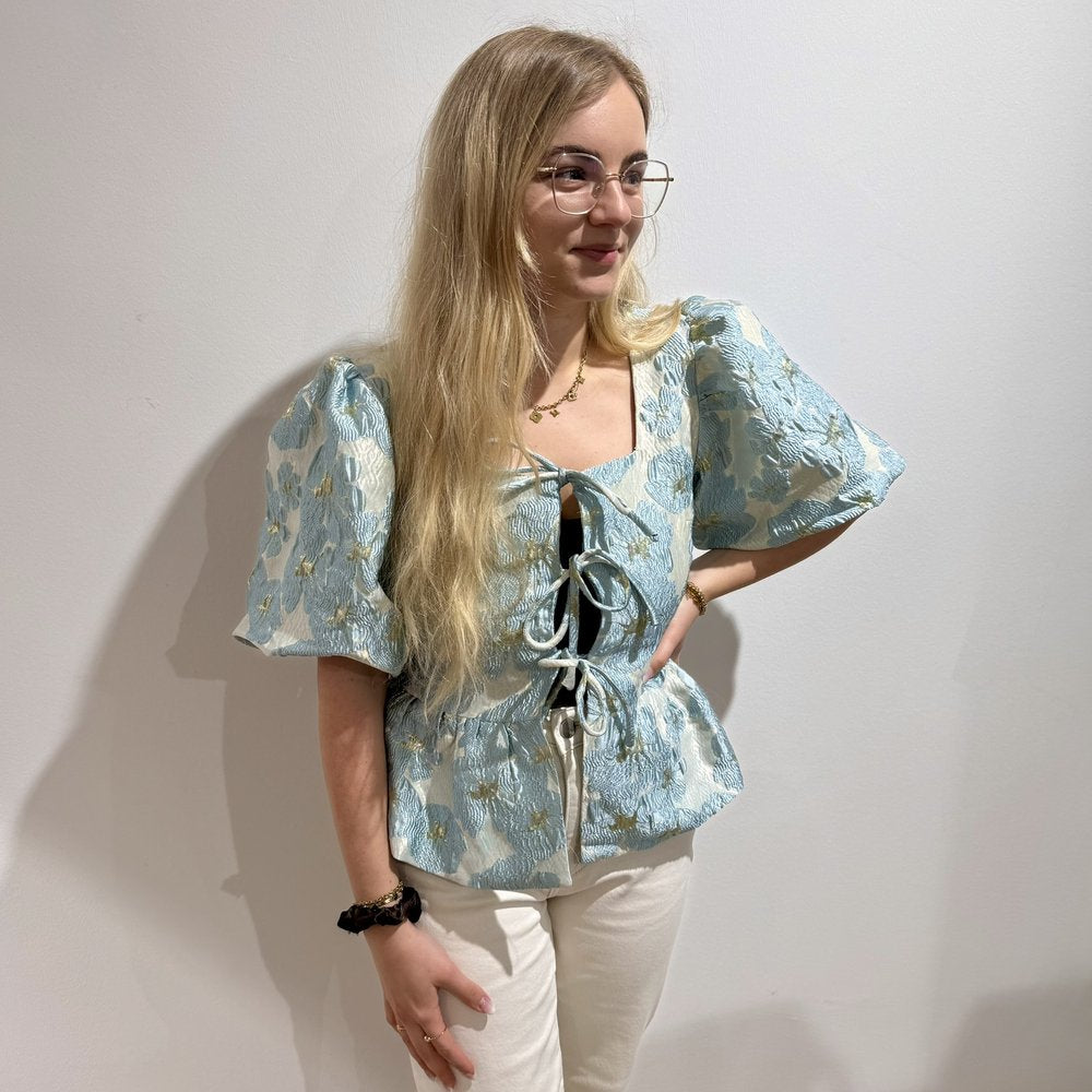EF Bluse kurz Stickerei