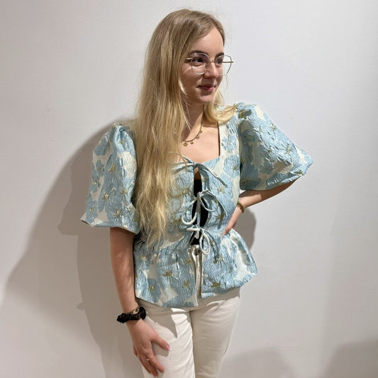 EF Bluse kurz Stickerei
