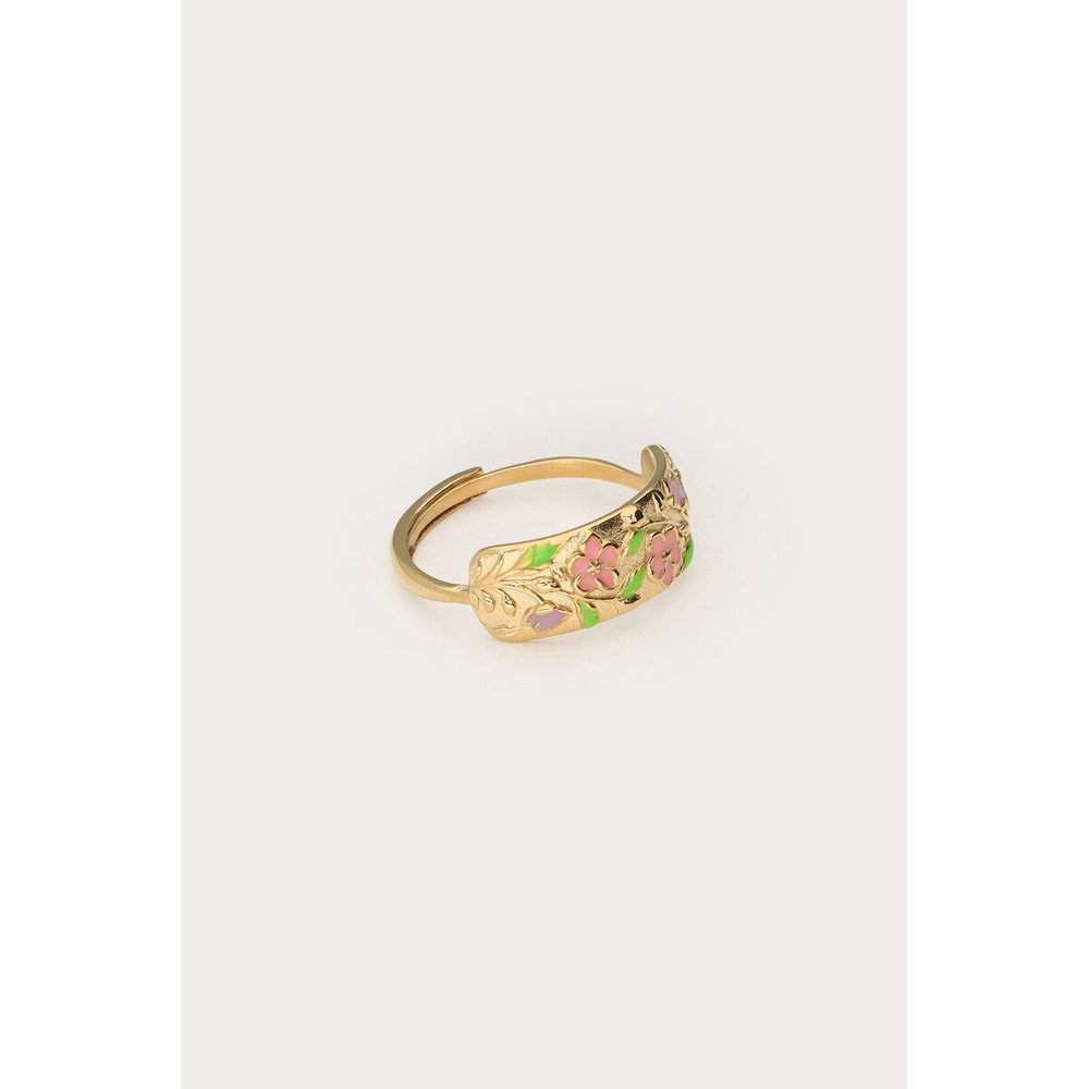 MJ Ring Botanical bunte Blumen