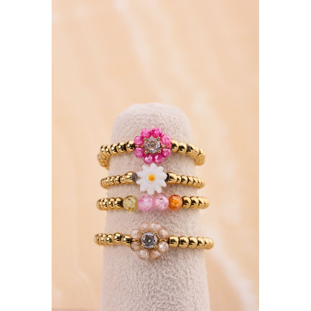 MJ Ring Stretch Perlenblume