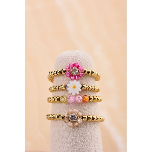 MJ Ring Stretch Perlenblume