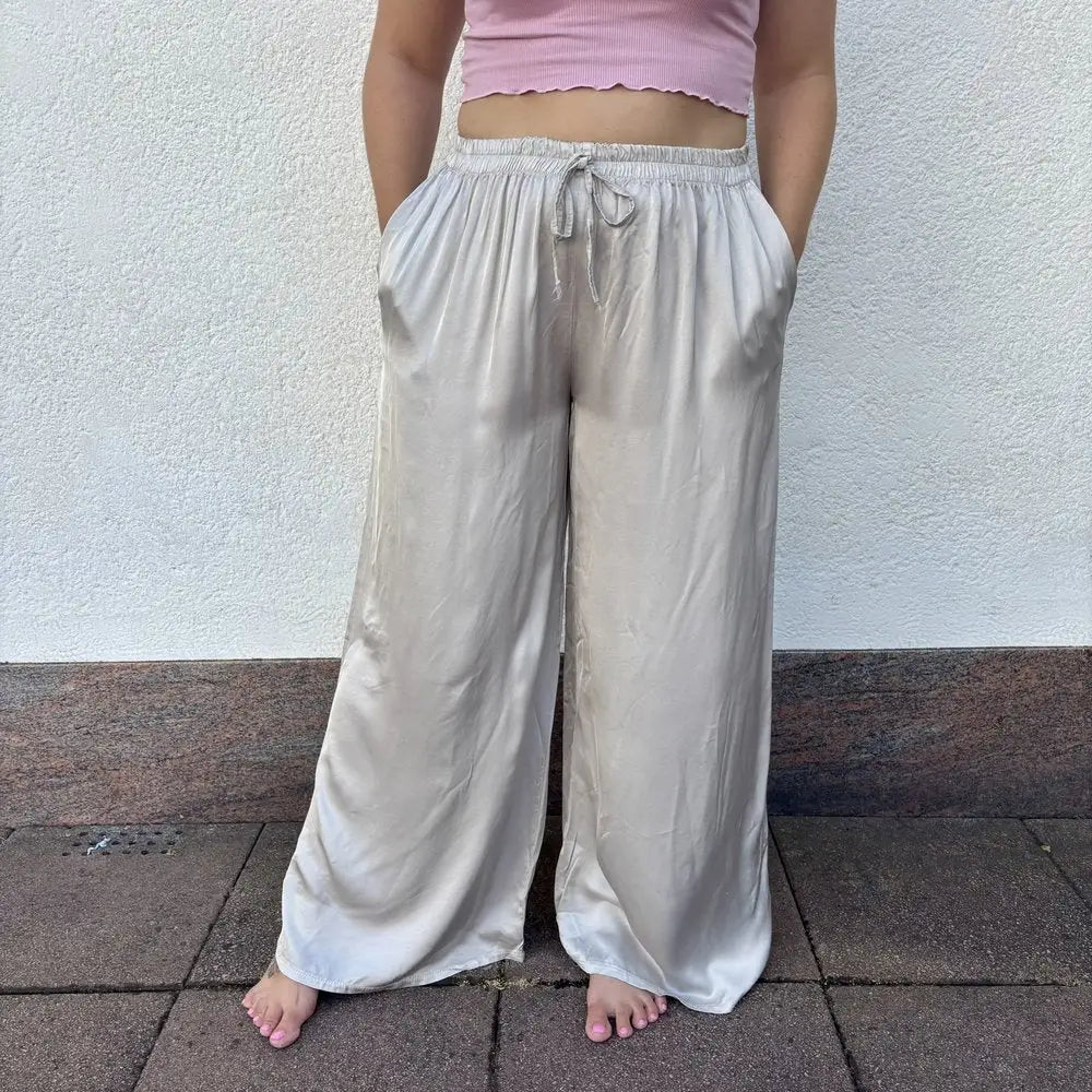 AF Satinhose Stoffhose