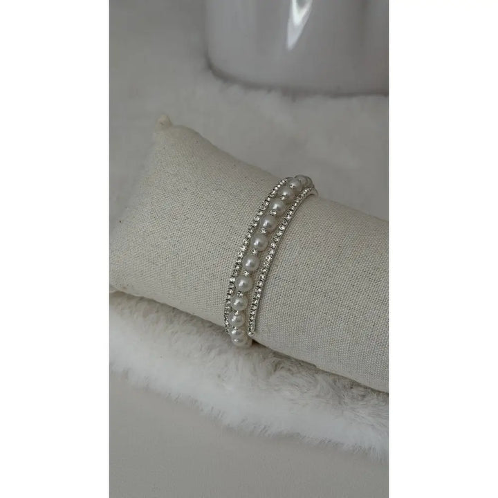 Armreif 3-fach Perlen Armband
