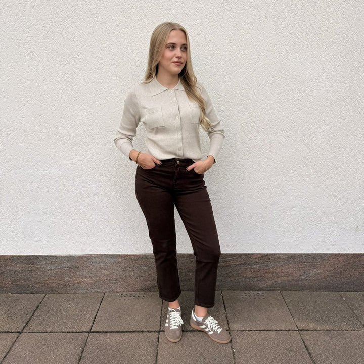IHLULS Strickjacke Polo