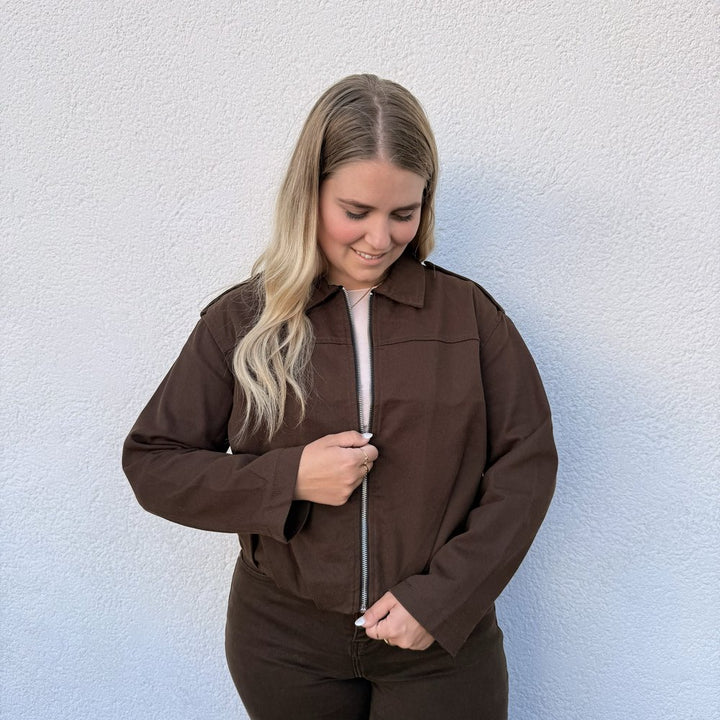 EF Jeansjacke Chocolate