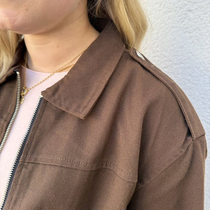EF Jeansjacke Chocolate