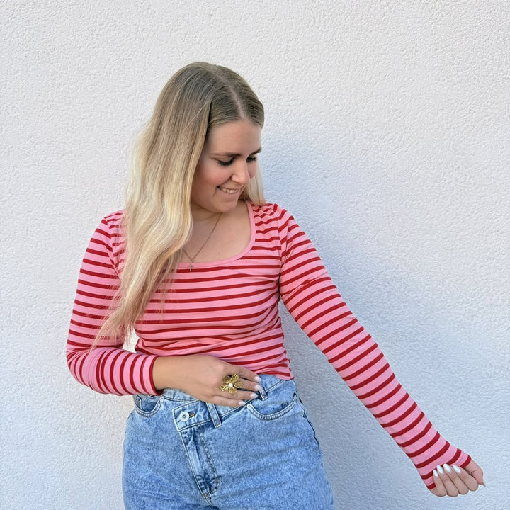 EF Langarmshirt striped