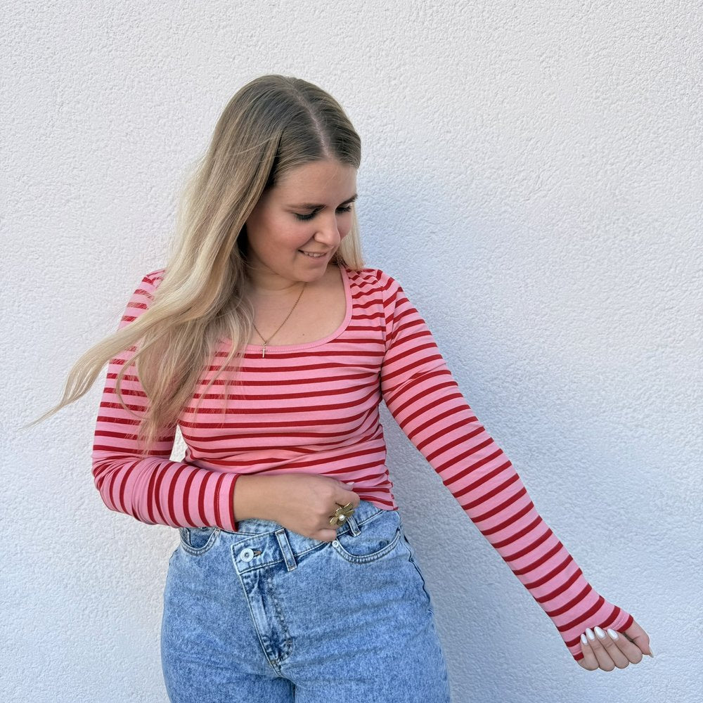 EF Langarmshirt striped
