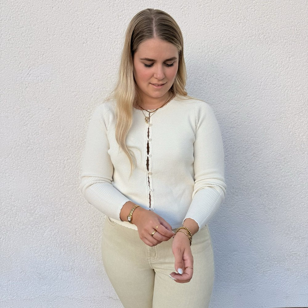 IHBOSTON CA6 Strickjacke Knopfleiste