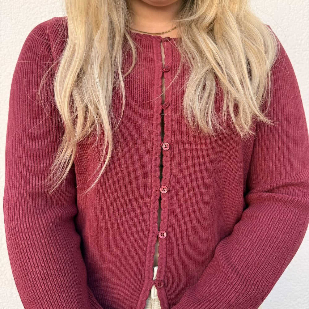 IHBOSTON CA6 Strickjacke Knopfleiste