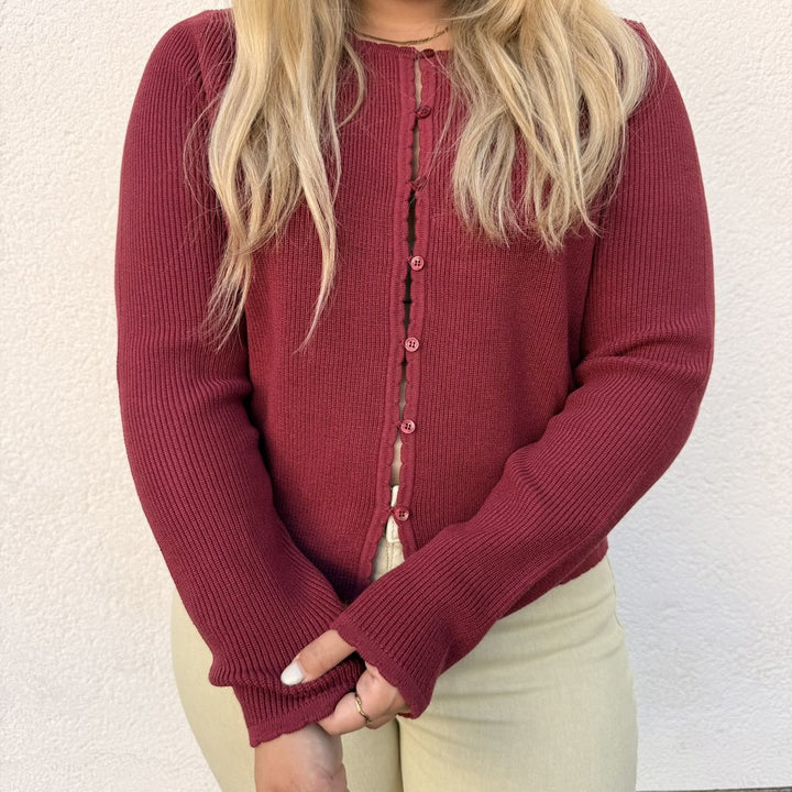 IHBOSTON CA6 Strickjacke Knopfleiste