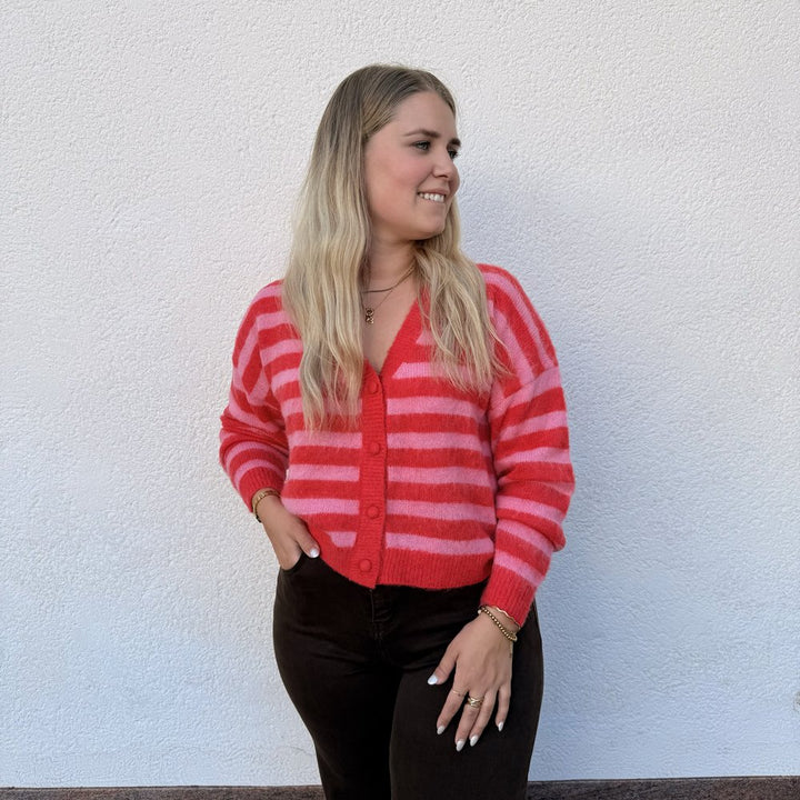 IHBLUSH Strickjacke gestreift