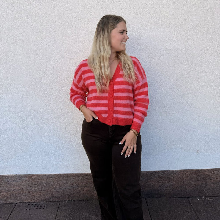 IHBLUSH Strickjacke gestreift