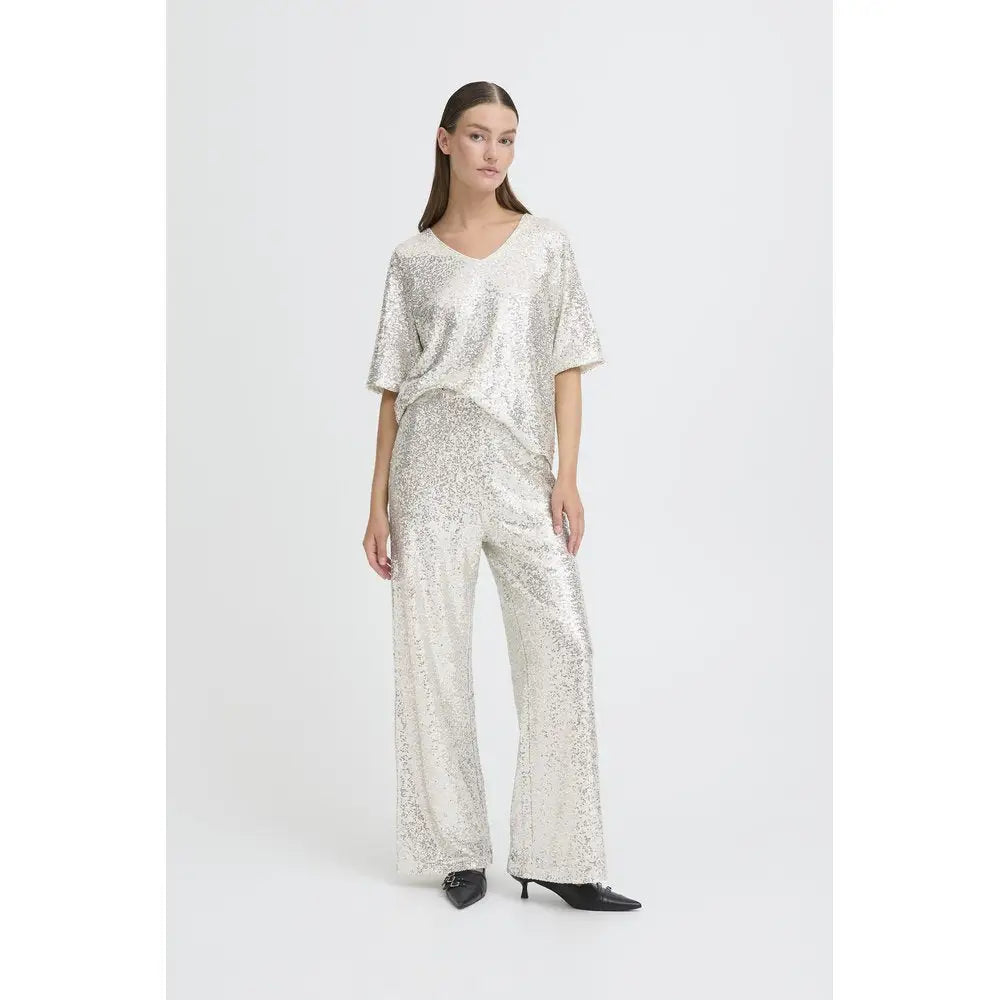 IHFAUCA PA2 Pailletten Hose - Stoffhose