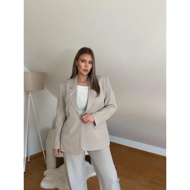 IHFAVA LONG Blazer – Blazer Regular Fit Blazer
