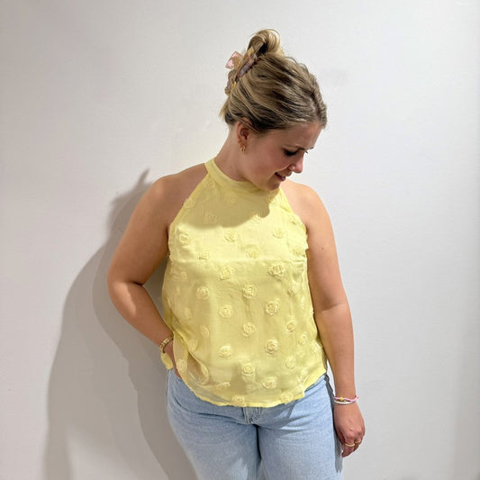 IHFLOMA Top bestickte Blumen