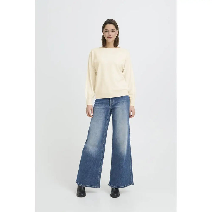 IHLULS BOAT NECK Pullover Feinstrick - Pullover