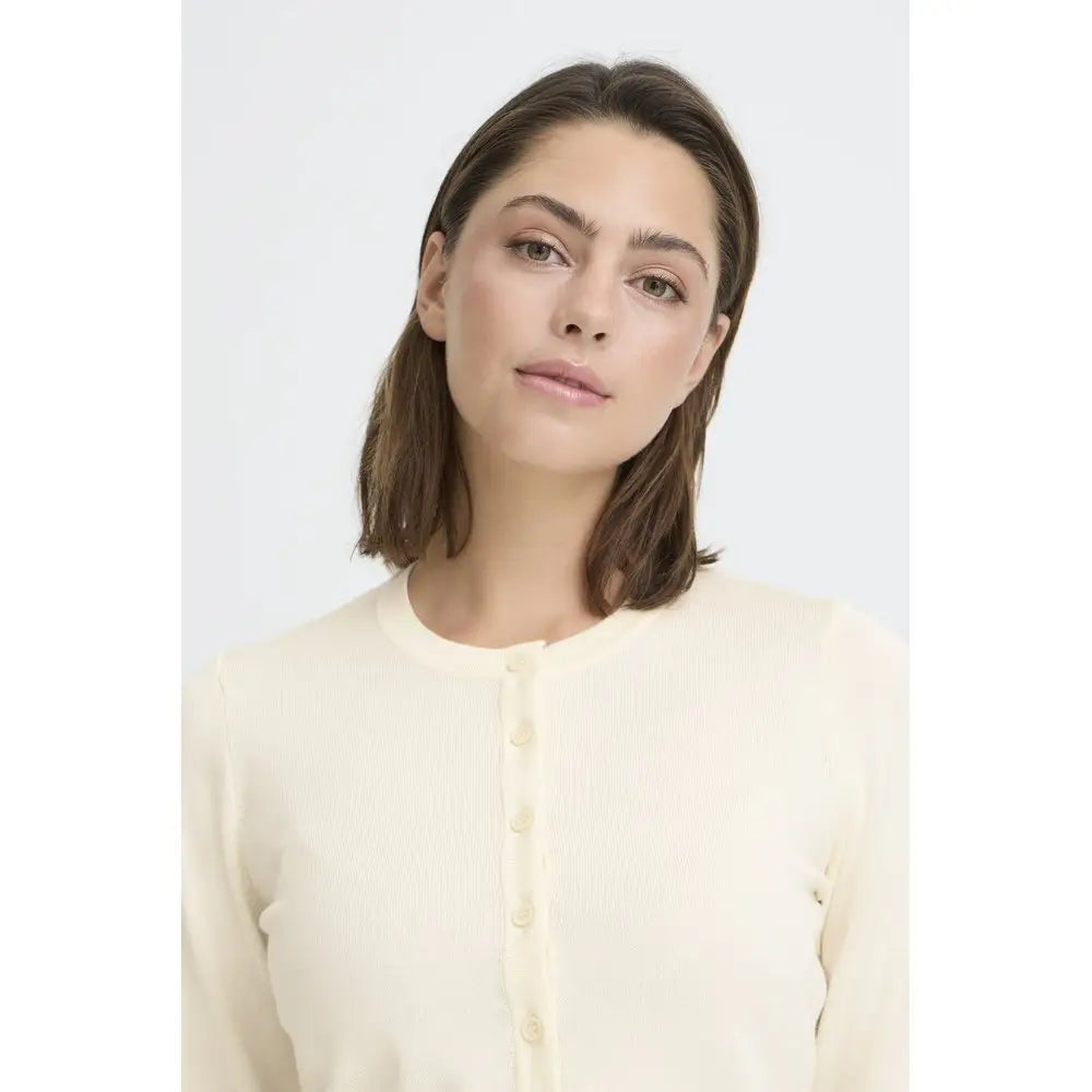 IHLULS O-NECK CA Strickjacke Basic - Strickjacke