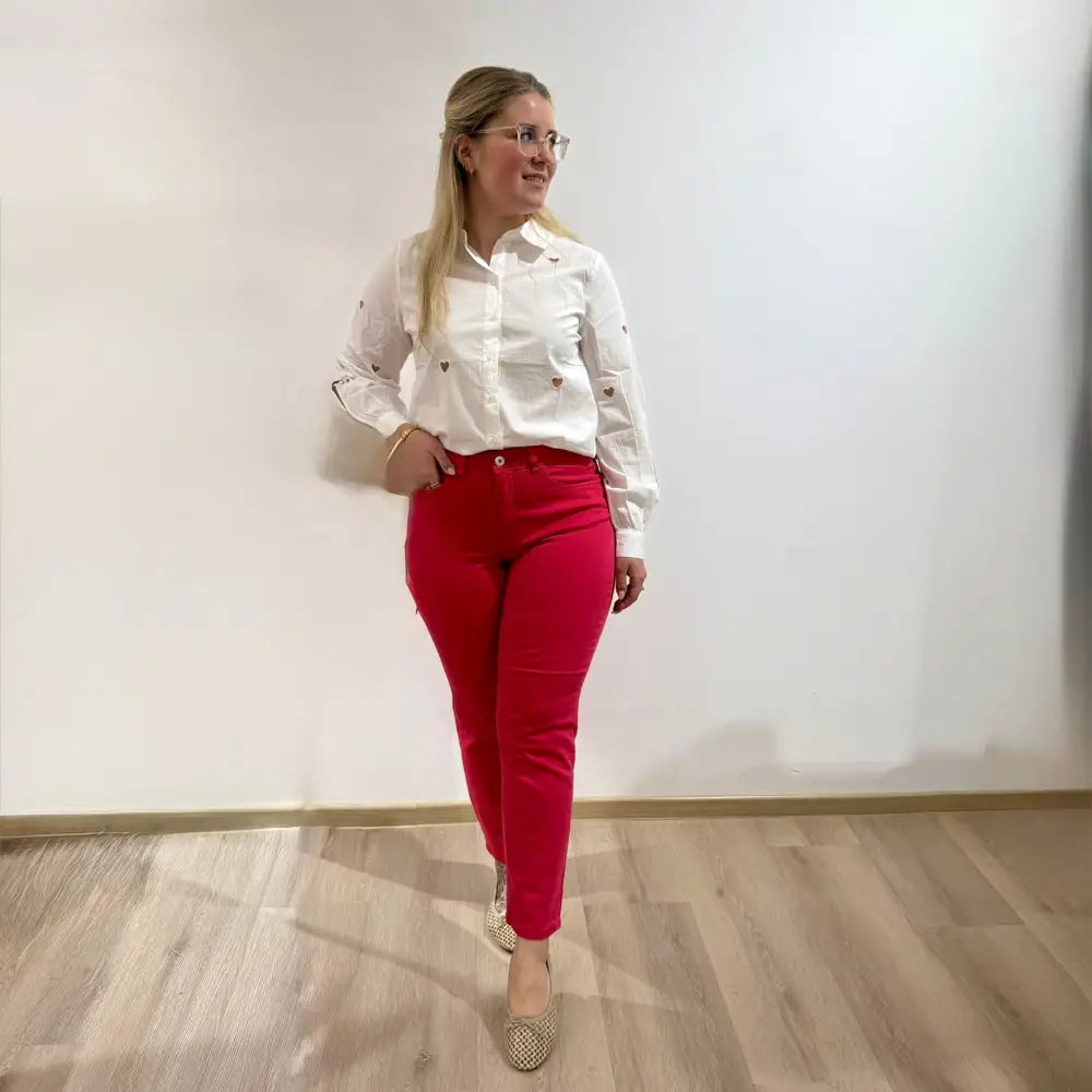 IHZIGGY RAVEN Mom Jeans Pink Jeans