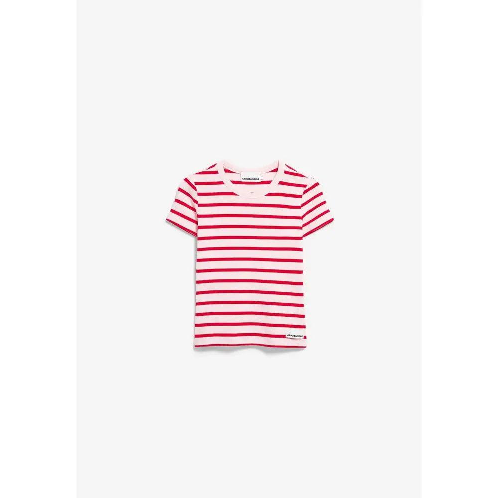KARDAA STRIPES - Größe: L / pink mist-mars red - T-Shirt