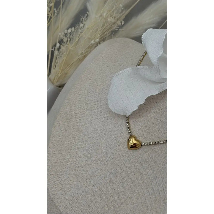Kette Herz Strassstein Kette