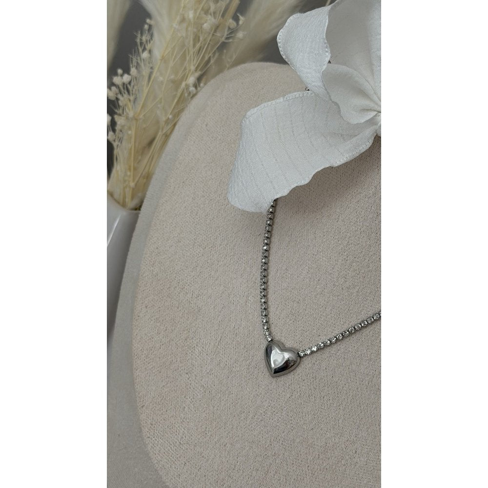 Kette Herz Strassstein
