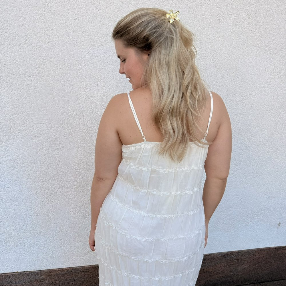 EF Kleid geraffte Details