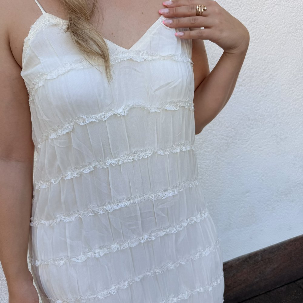 EF Kleid geraffte Details