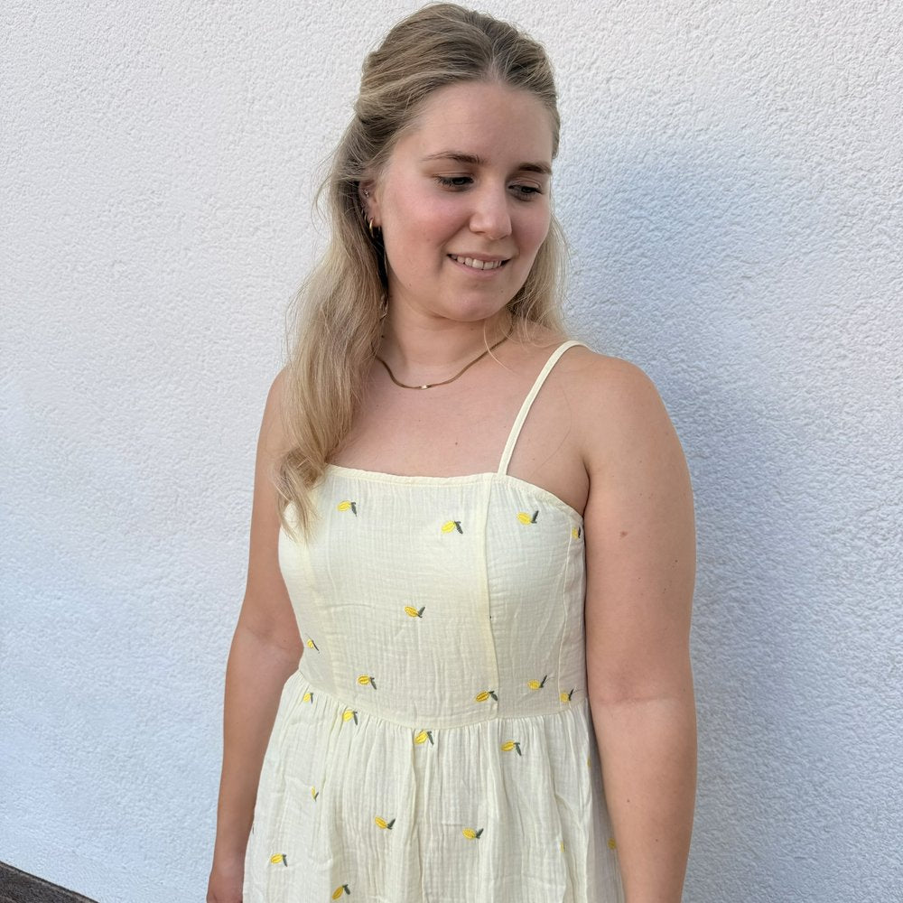 EF Kleid Zitrone Maxi