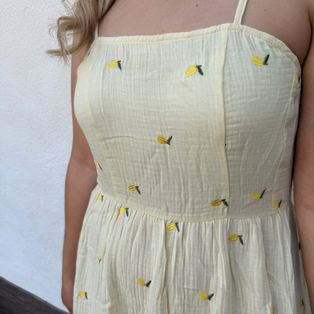 EF Kleid Zitrone Maxi