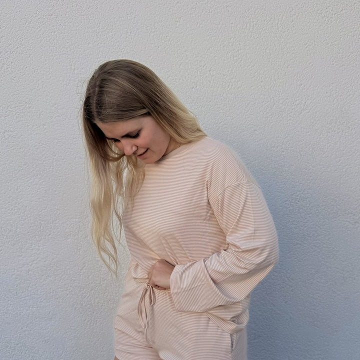 EF Longsleeve Soft Striped beige