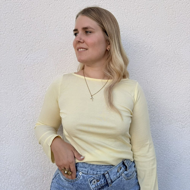 EF Longsleeve Soft Striped yellow