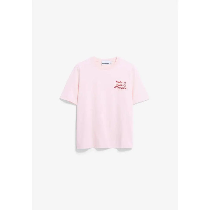 LUALAA Embro T-Shirt - Größe: L / pink mist - T-Shirt