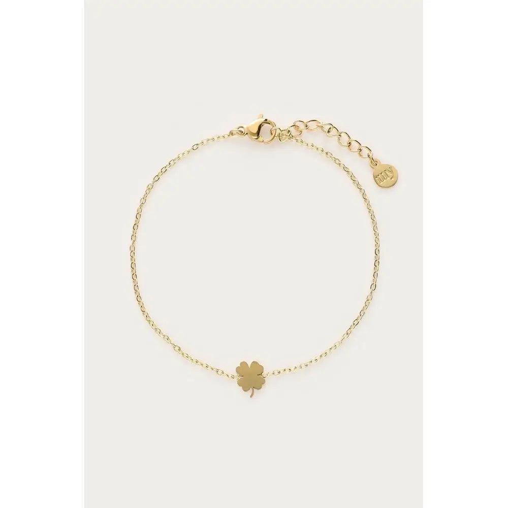MJ Armband Kleeblatt - Farbe: gold - Armband