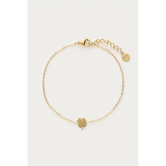 MJ Armband Kleeblatt - Farbe: gold - Armband