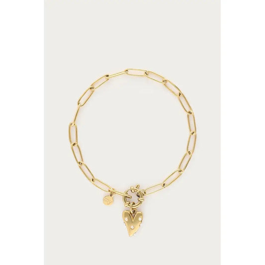 MJ Armband mit Herzanhänger/Perlen - Estiique Boutique