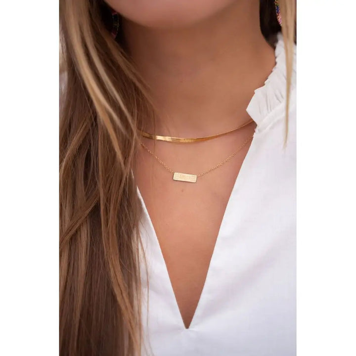 MJ Kette flache Gliederkette - Estiique Boutique