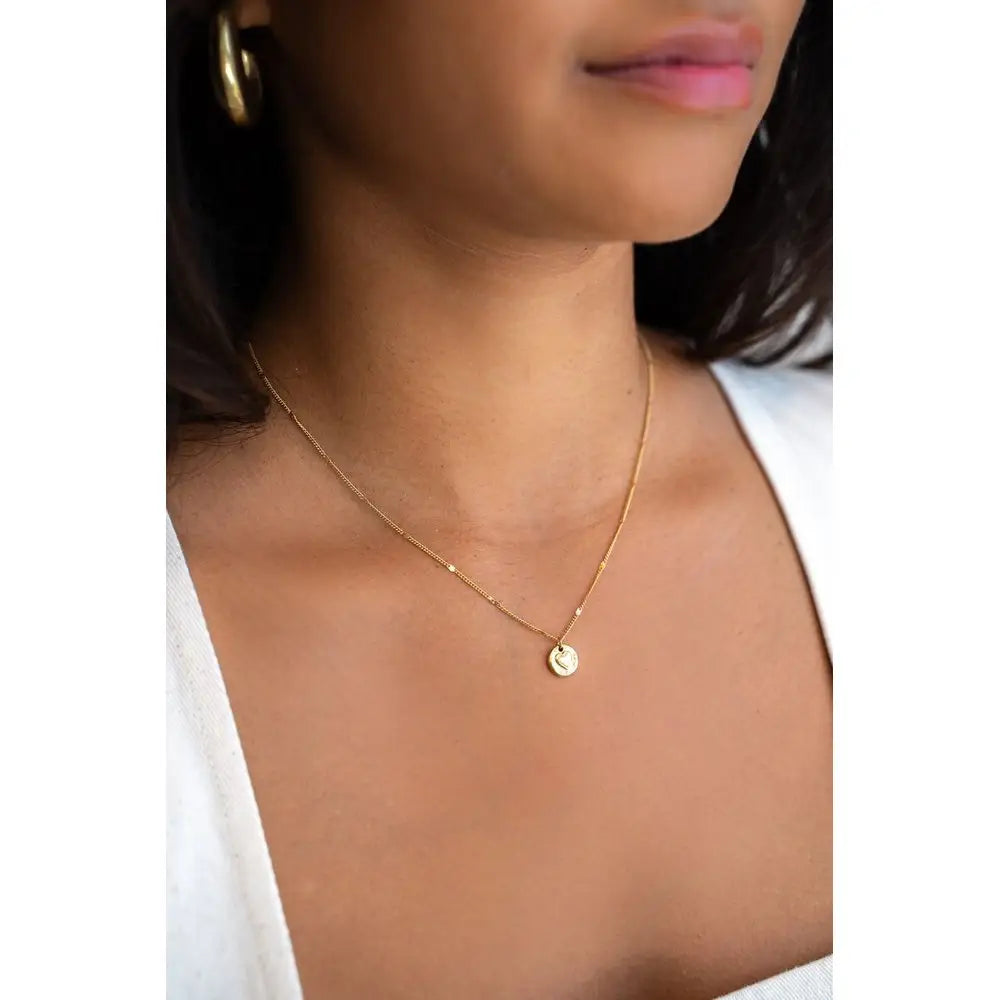 MJ Kette gehämmertes Herz - Estiique Boutique