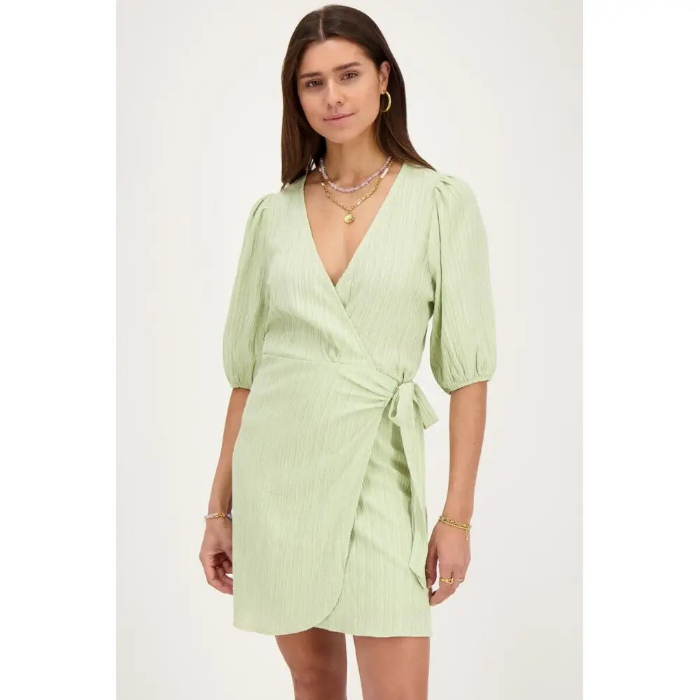 MJ Kleid wrap dress short sleeve - Estiique Boutique