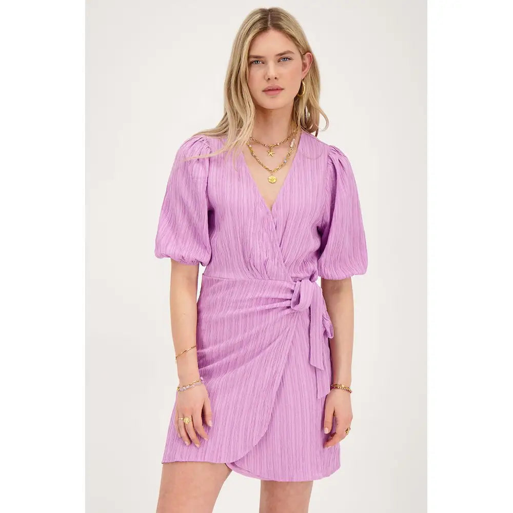 MJ Kleid wrap dress short sleeve - Estiique Boutique