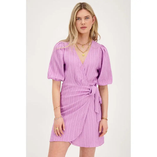 MJ Kleid wrap dress short sleeve - Estiique Boutique
